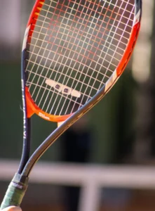 Power-focused racket for fast, aggressive shots