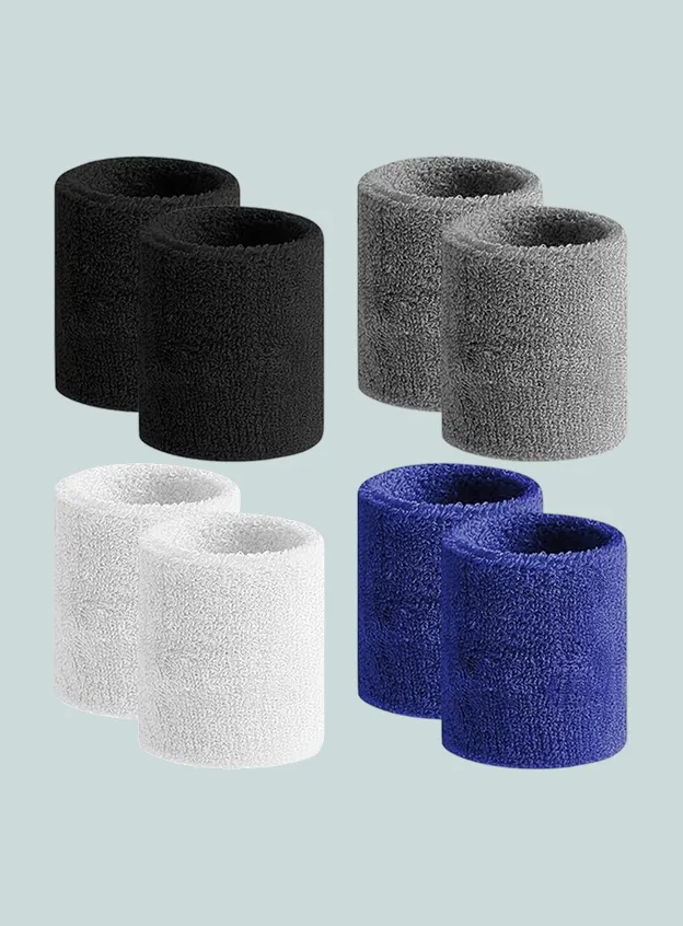 Soft wristbands to keep sweat away during rallies Hover Image